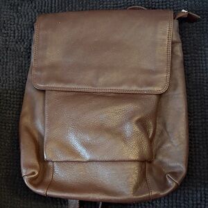 Latico Rich Brown Leather Men's Backpack